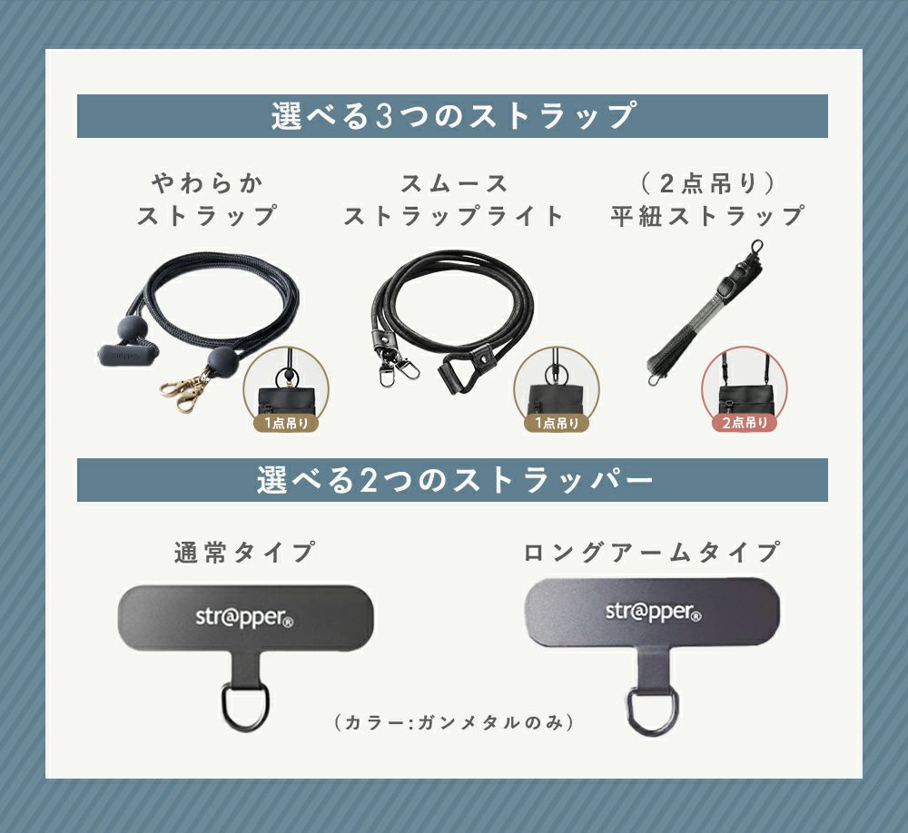 ストラポ 2WAYストラップ、ストラッパー付属 | ストラッパー公式